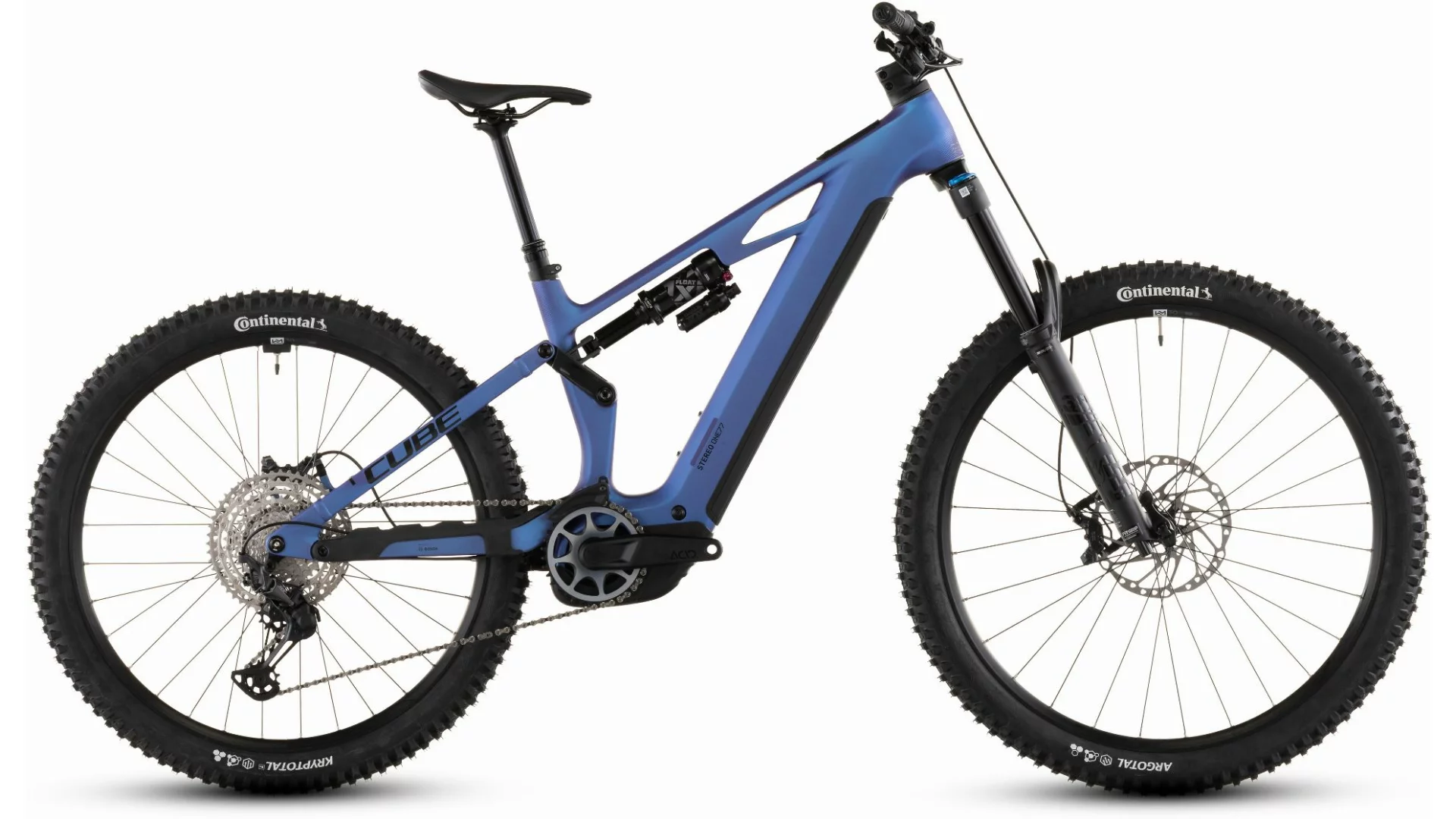 Cube Stereo Hybrid One77 HPC SLX 800 Wh E-Bike Fully 29"/27,5" blueiris´n´black
